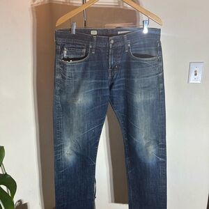 Ag Adriano Goldschmied Dark Blue Men's Jeans (32x32)